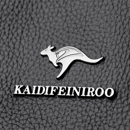Masterpiece Grained Leather Messenger Bag