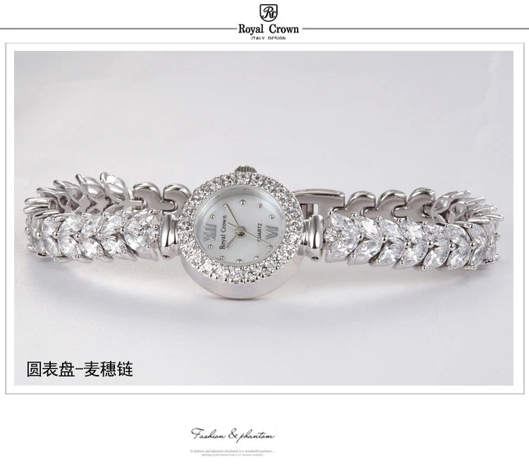 Fine Shell Rhinestone Bracelet Watch