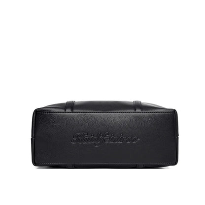 Masterpiece Grained Leather Messenger Bag