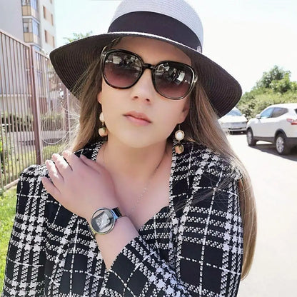 Gilded Bangle Bracelet Luxury Watch