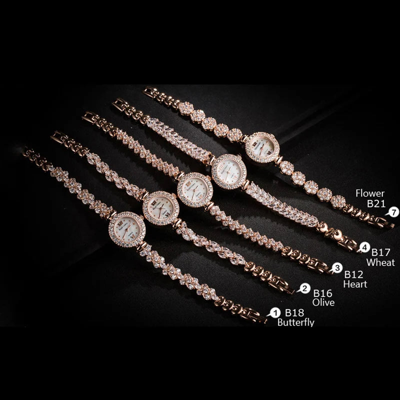 Fine Shell Rhinestone Bracelet Watch