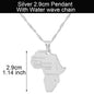 Heritage Africa Map Pendant Necklace