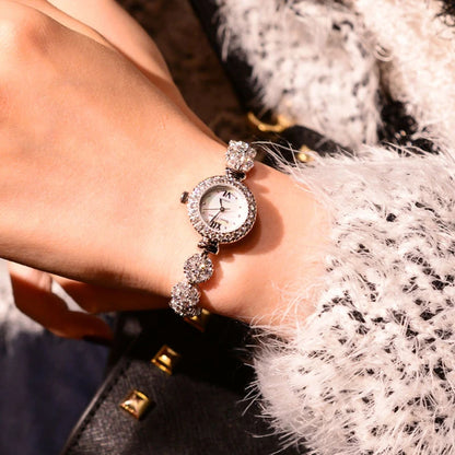 Fine Shell Rhinestone Bracelet Watch