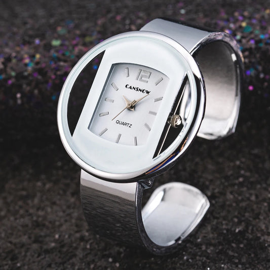 Gilded Bangle Bracelet Luxury Watch
