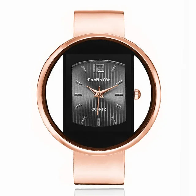 Gilded Bangle Bracelet Luxury Watch