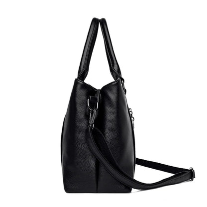 Masterpiece Grained Leather Messenger Bag