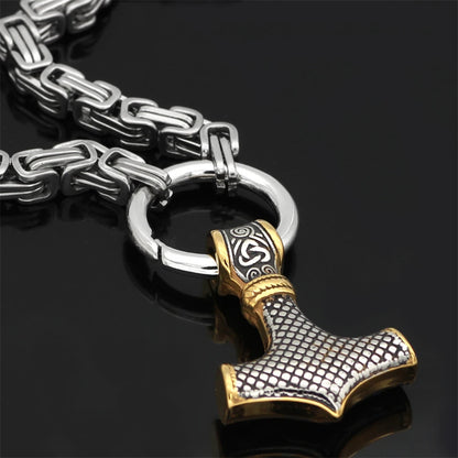 Viking Wolf Stainless Steel Necklace