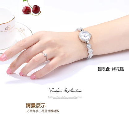 Fine Shell Rhinestone Bracelet Watch