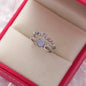 Sakura Flower Crystal Open Ring