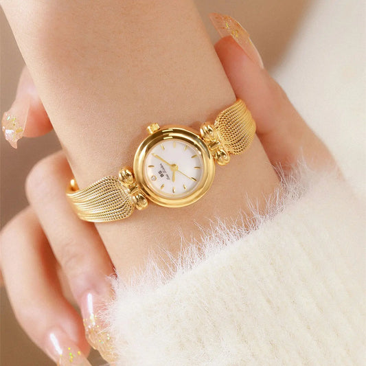Temperament Gold Waterproof Jewelry Watch