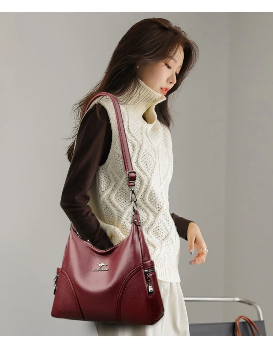 New Style Grained Messenger Bag