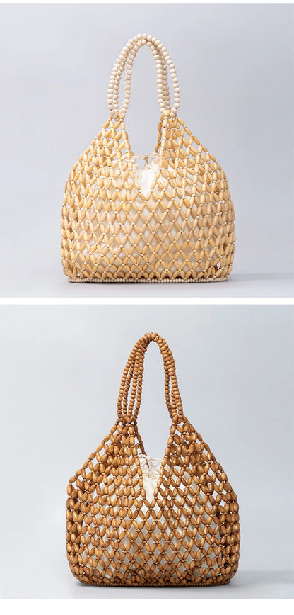 Retro Summer Handwoven Bucket Bag