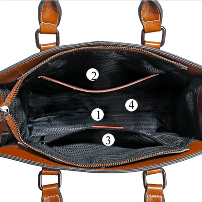 Premium Cowhide Executive Shoulder Tote