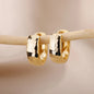 Minimalist Gold Piercing Hoop Earrings