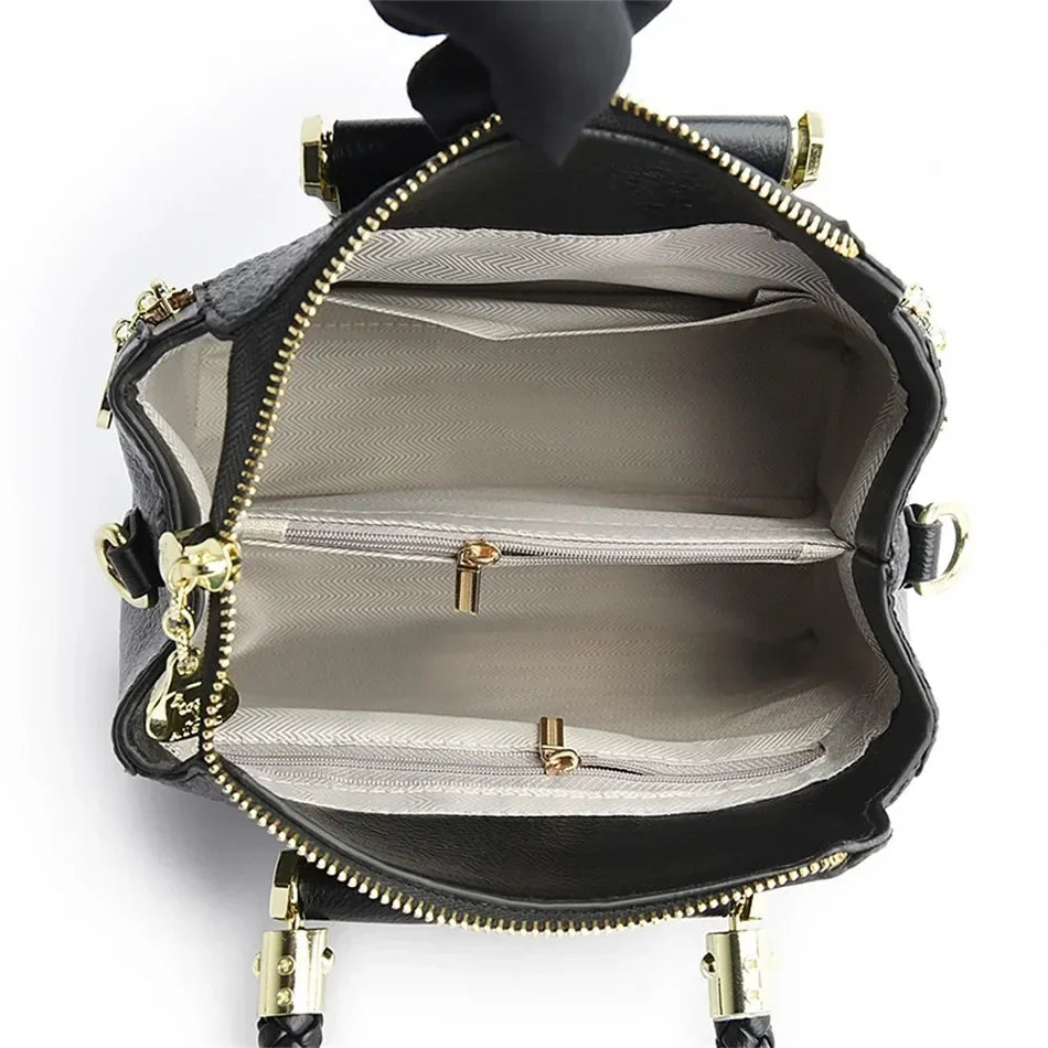 Iconic Grained Leather Crossbody Bag