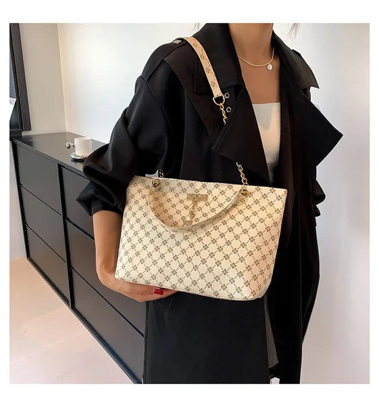 Textural Soft Leather Hanging Tote