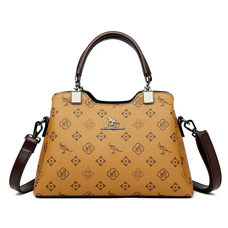 Iconic Grained Leather Crossbody Bag