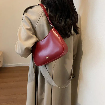 Bridal Crimson Leather Wedding Sling