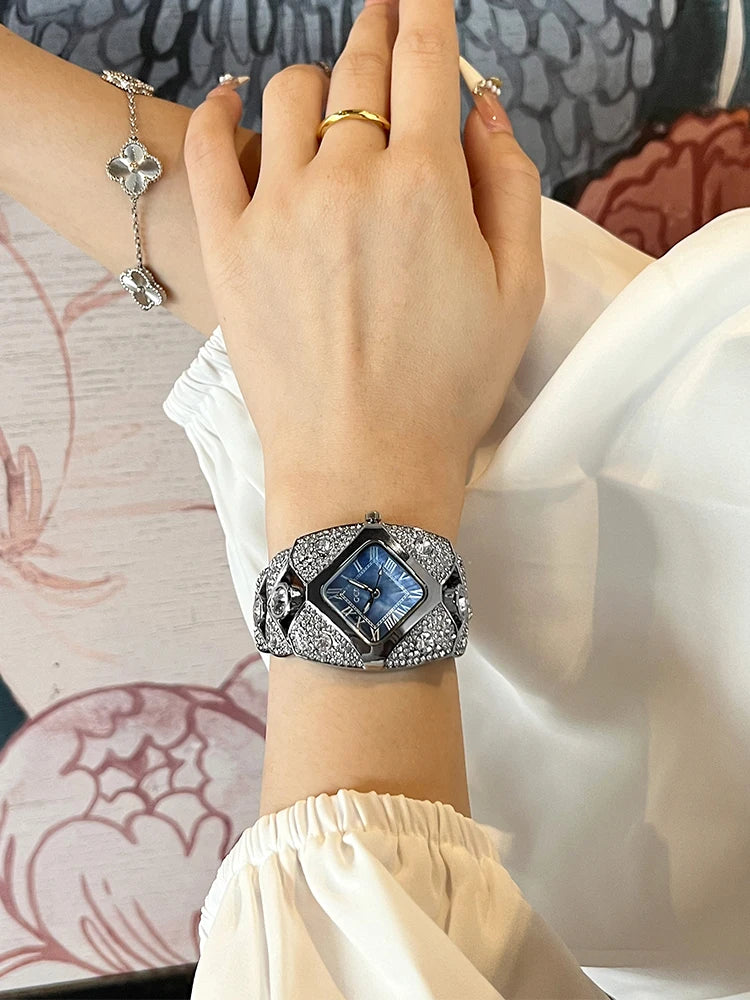 Roman Numeral Full Diamond Watch