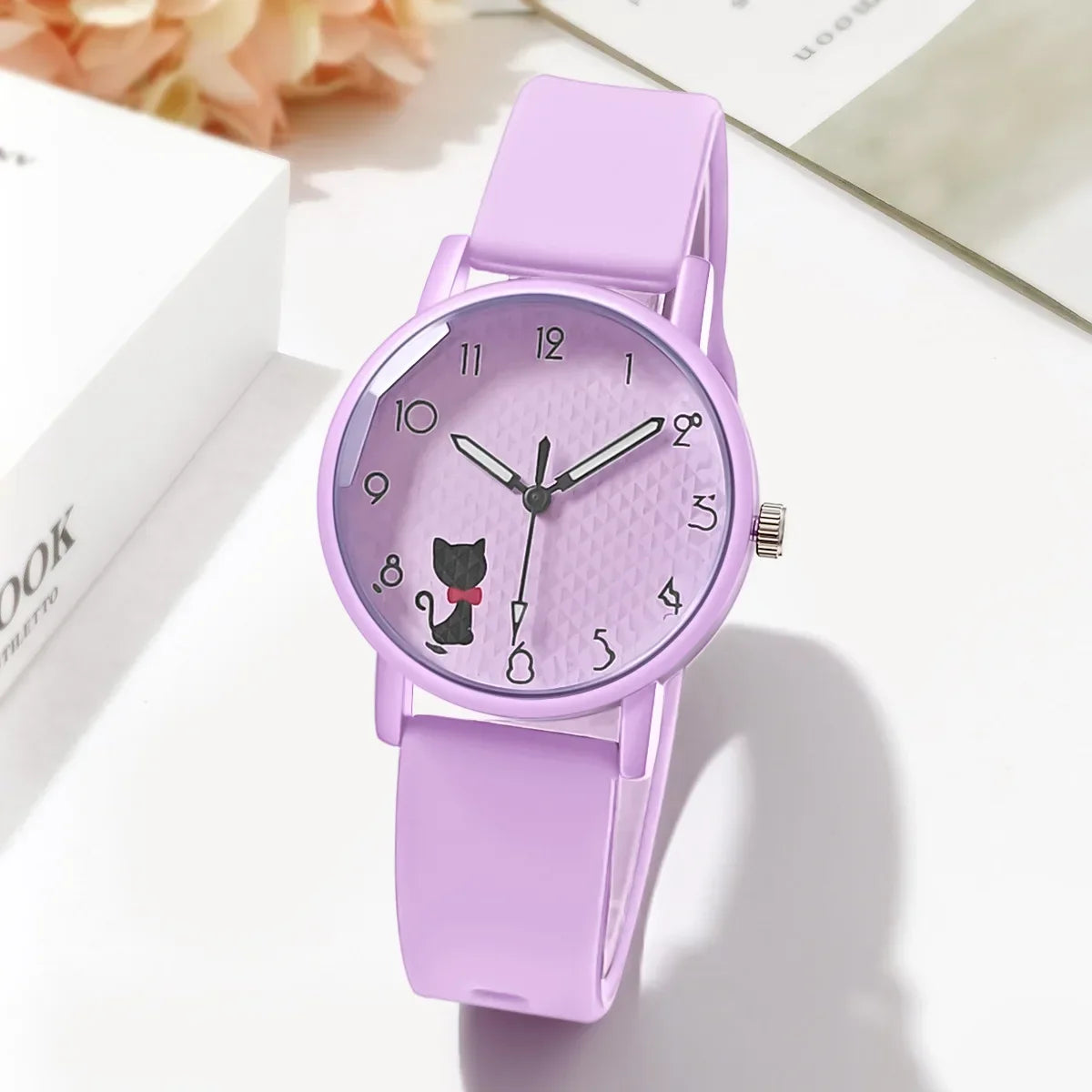 Whimsical Cat Bracelet Silicone Watch