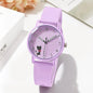 Whimsical Cat Silicone Kids Watch