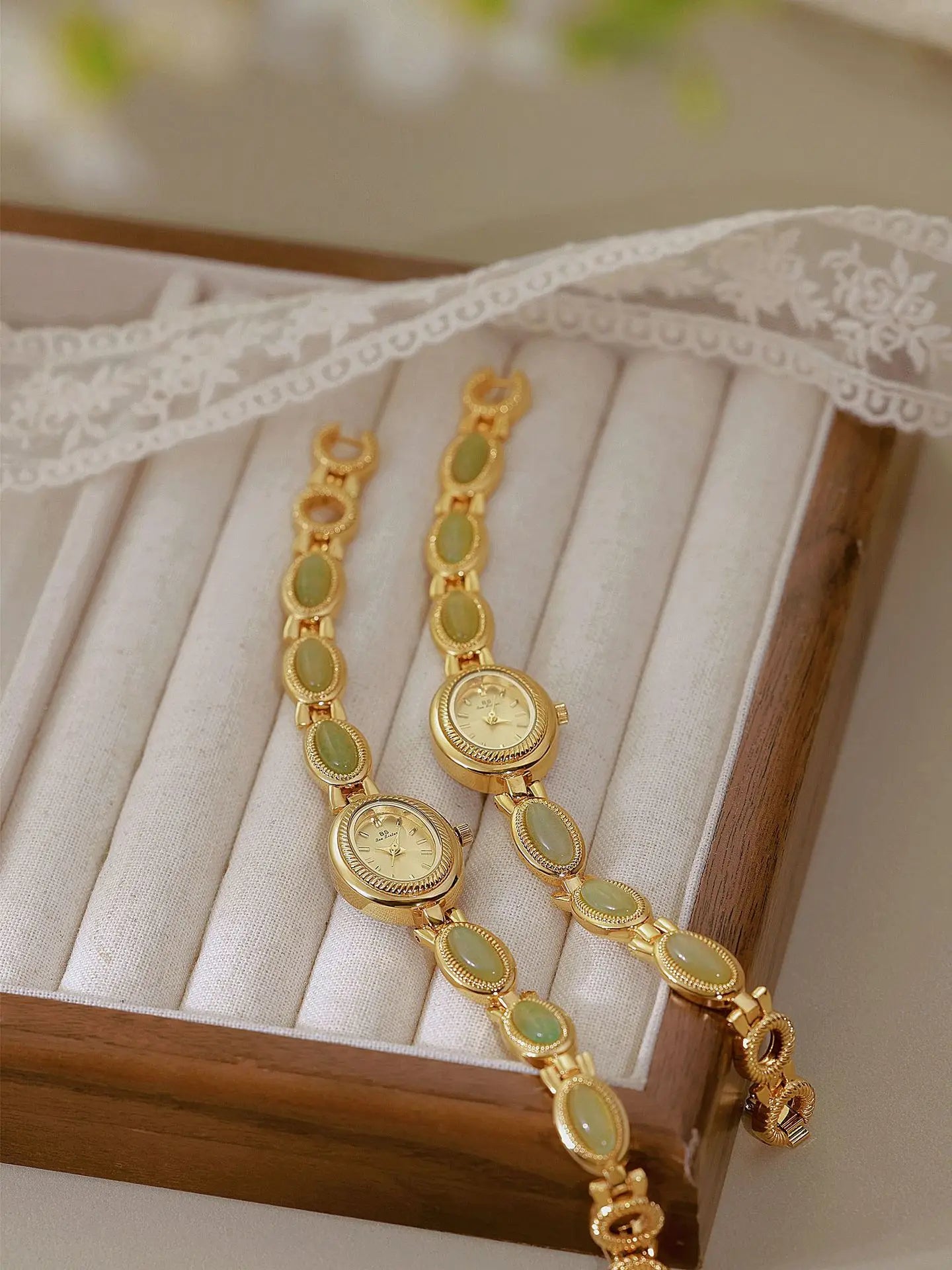Jade Bead Bracelet Jewelry Watch