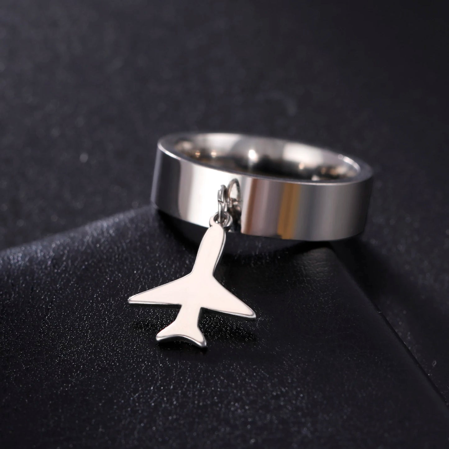 Minimalist Floral Stainless Steel Ring