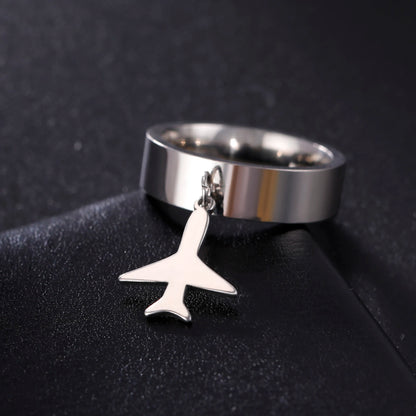 Minimalist Floral Stainless Steel Ring
