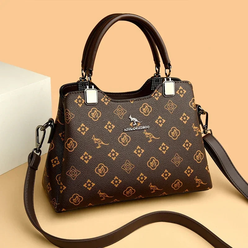 Iconic Grained Leather Crossbody Bag