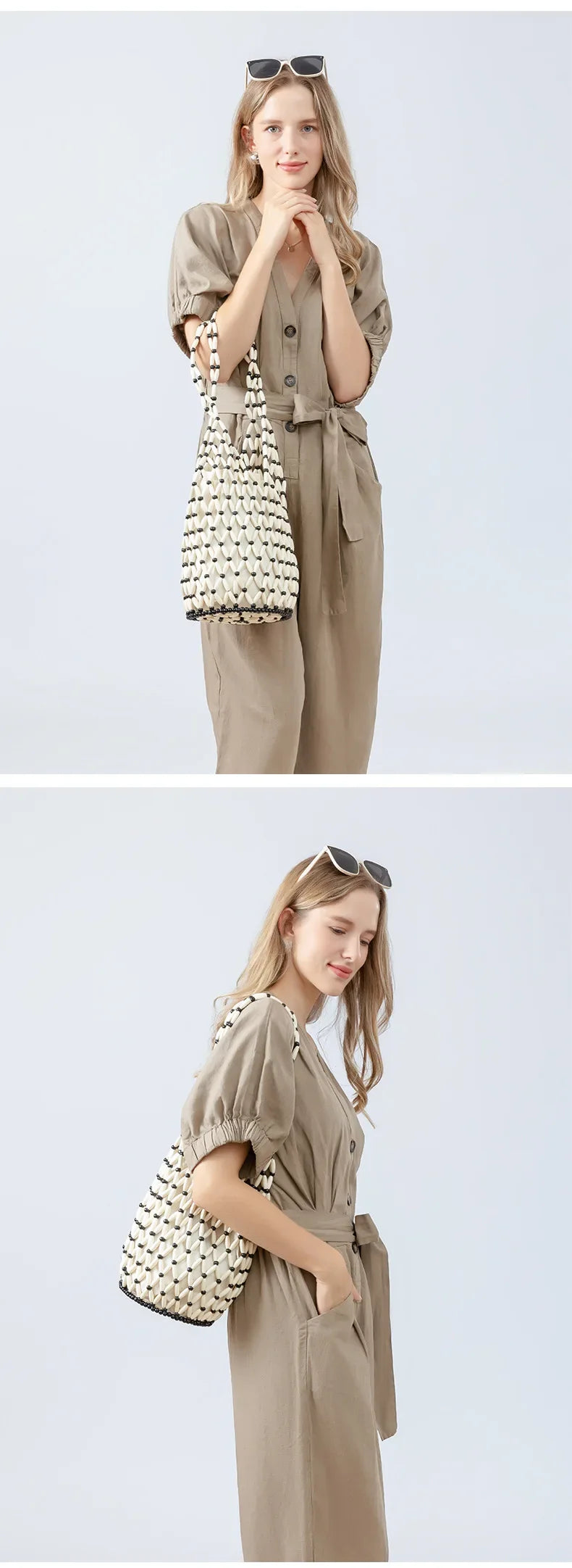 Woven Bead Hollow Artisan Bucket