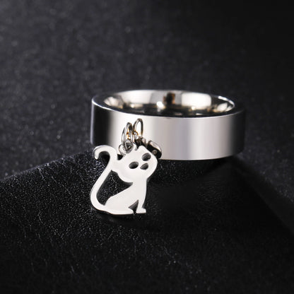 Minimalist Floral Stainless Steel Ring