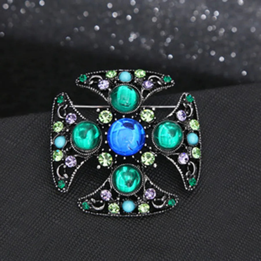 Rhinestone Ginkgo Crystal Office Brooch