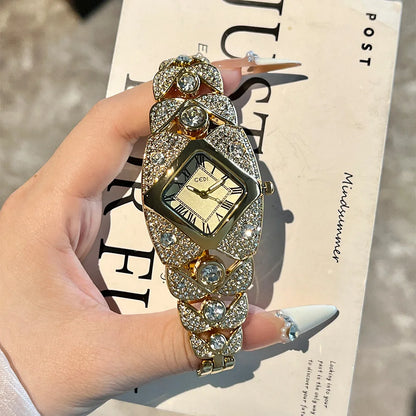 Roman Numeral Full Diamond Watch
