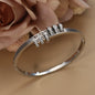 Hollow Crystal Half Face Bangle