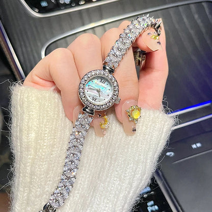 Fine Shell Rhinestone Bracelet Watch