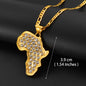 Heritage Africa Map Pendant Necklace