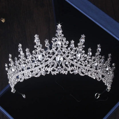 Dubai Royal Crystal Tiara Set