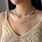 Bohemian Shell Polymer Bead Necklace