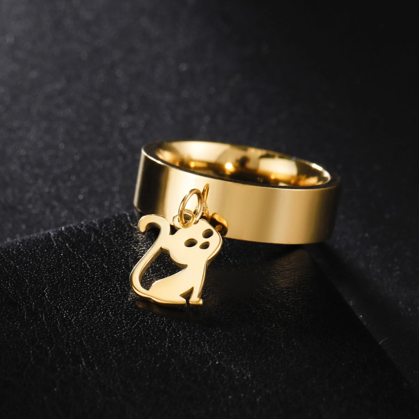Minimalist Floral Stainless Steel Ring