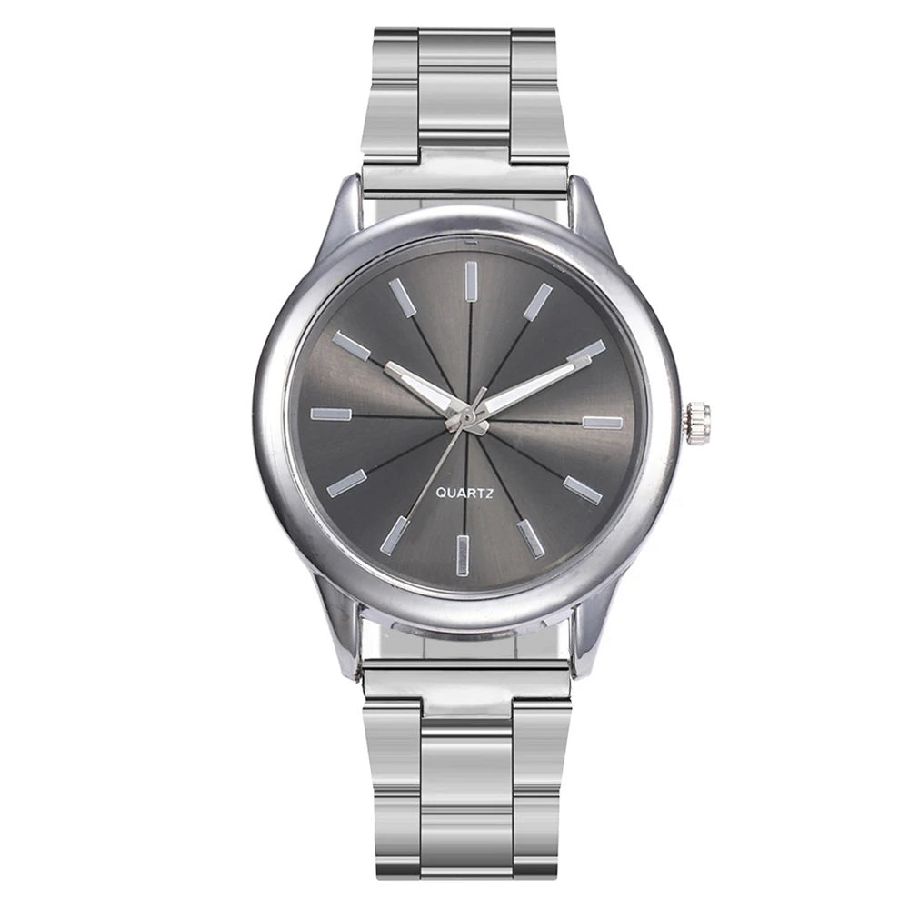 Rhinestone Gilded Mesh Bracelet Watch