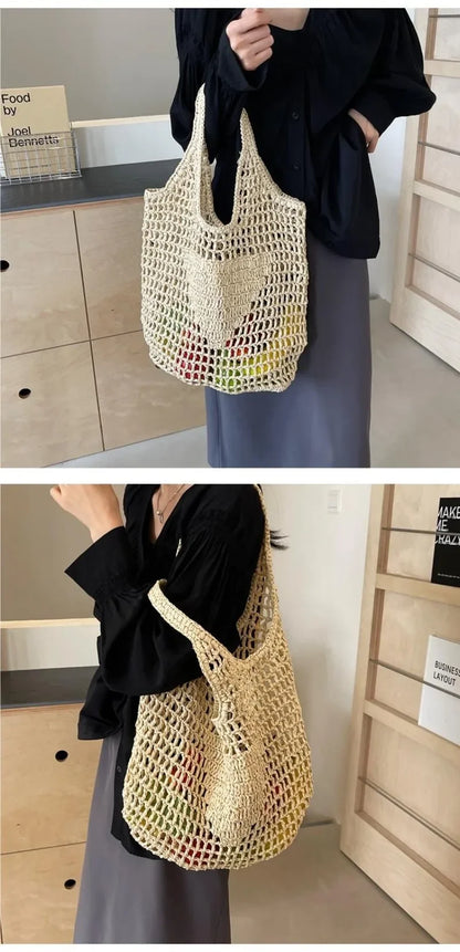 Large Format Rattan Designer Bag