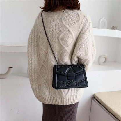 Rivet Vintage Chain Crossbody Bag