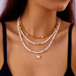 Bohemian Shell Polymer Bead Necklace