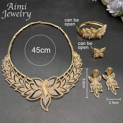 18K Gold Plated African Set