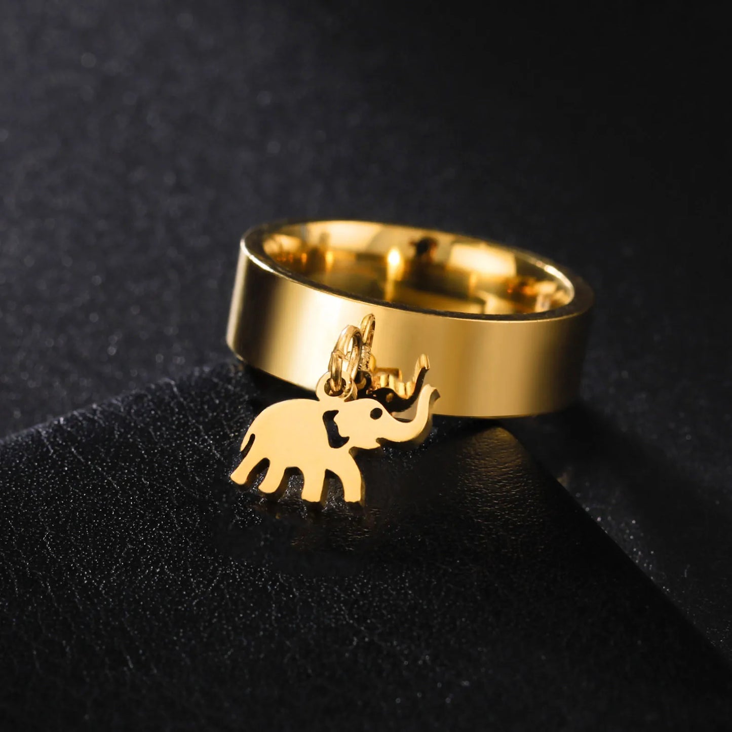 Minimalist Floral Stainless Steel Ring