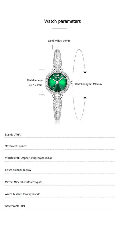 Leopard Inlaid Diamond Jewelry Watch