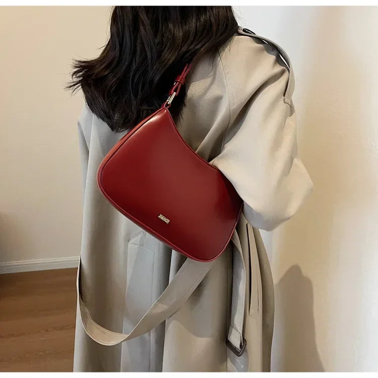 Bridal Crimson Leather Wedding Sling
