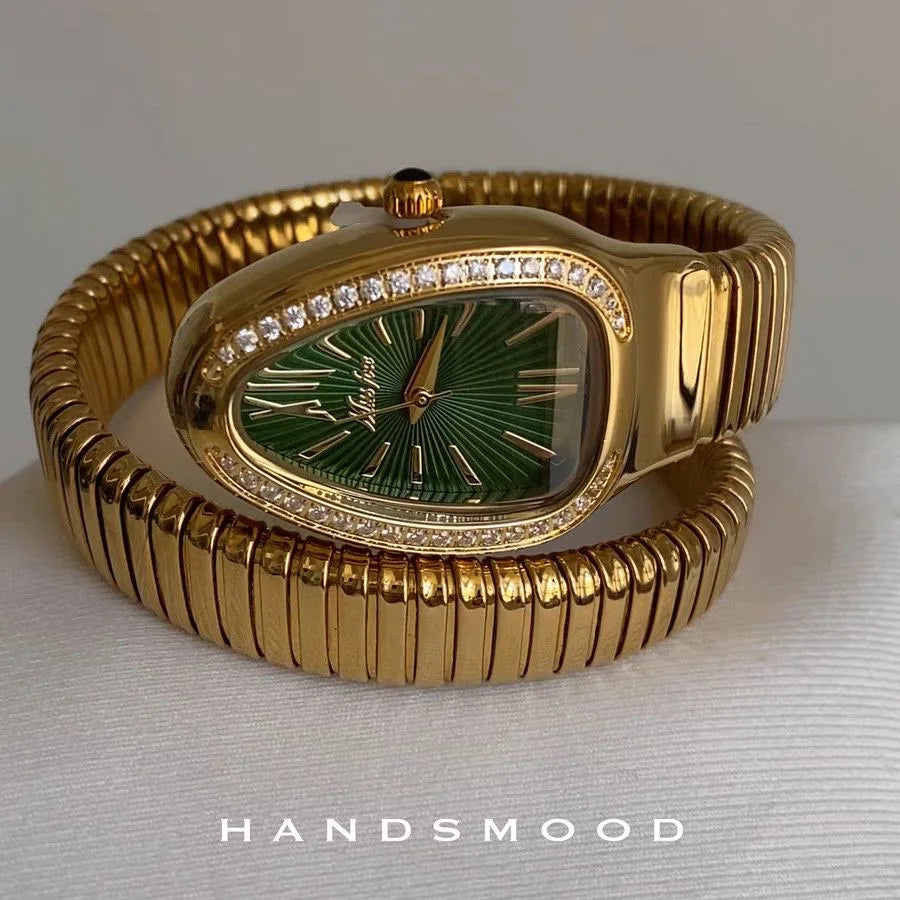 Serpentine Motif Light Luxury Watch