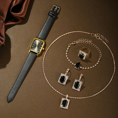 Square Quartz Minimalist Watch Suite
