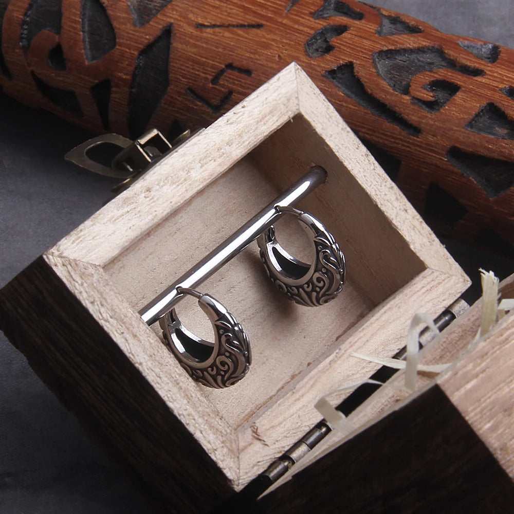 Punk Luxury Stainless Steel Hoops